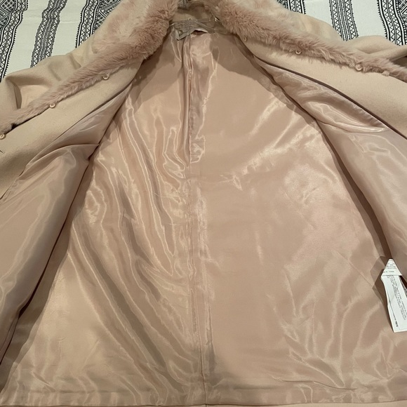 Zara Basic SzM Fur Collar Blazer Coat - Picture 6 of 6